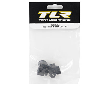 Team Losi Racing Rear Hub & Hex Set (2) (TLR 22)