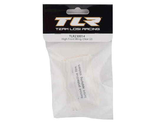 Team Losi Racing High Front Wing (Clear) (2)