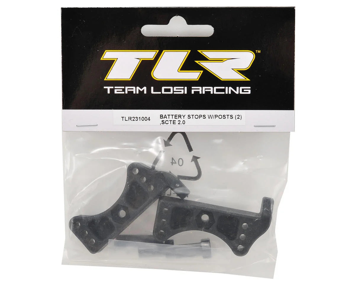 Team Losi Racing Battery Stop Set w/Posts (2)