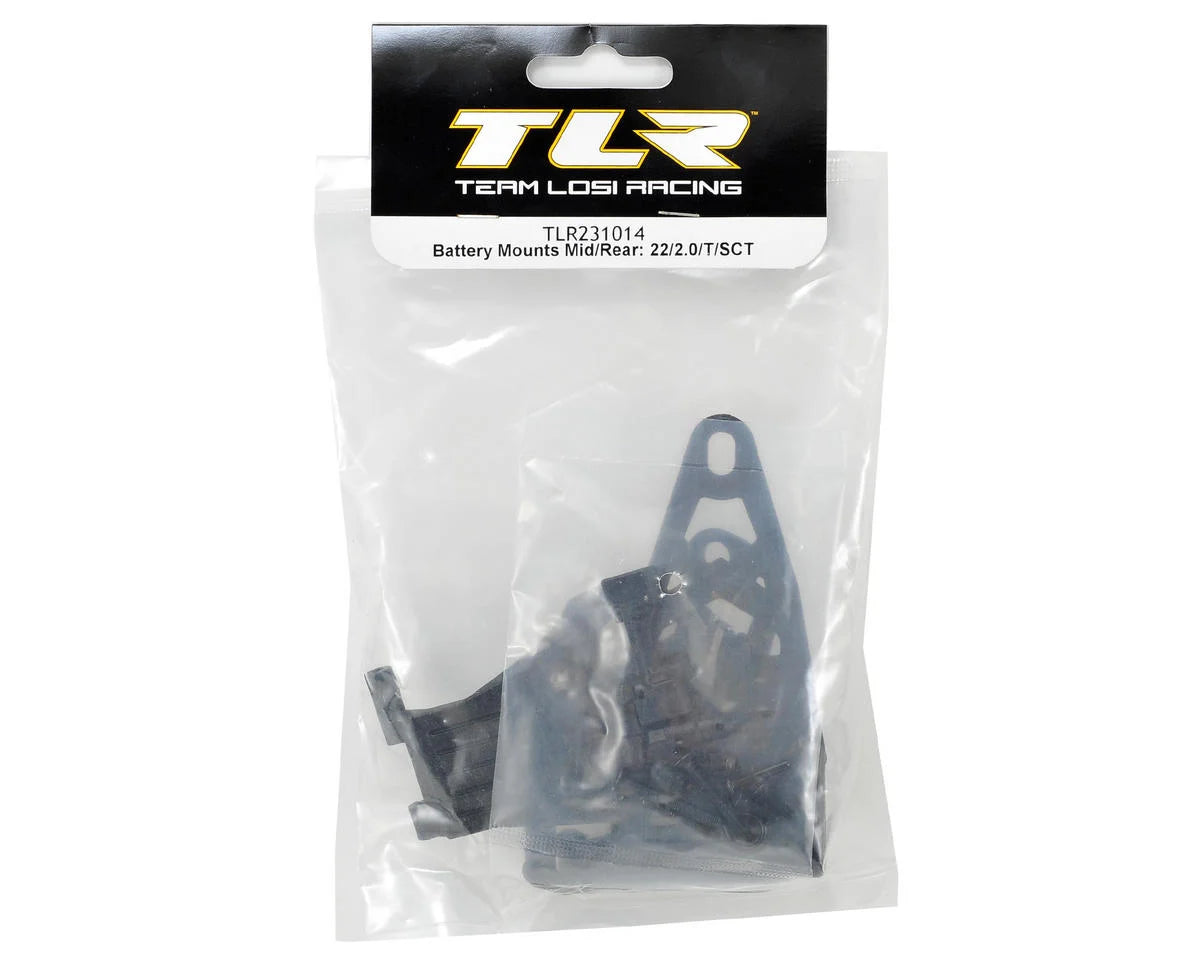 Team Losi Racing 22 2.0 Mid/Rear Battery Mount Set