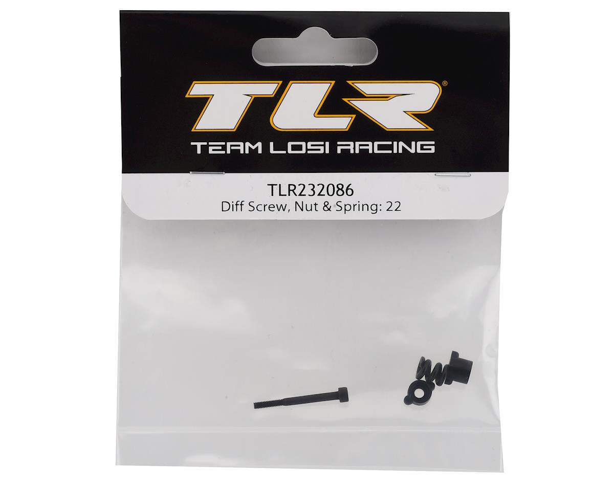 Team Losi Racing Differential Screw, Nut & Spring Set