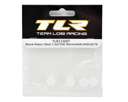 Team Losi Racing 12mm CNC Machined Shock Piston Set (4) (1.3x2)