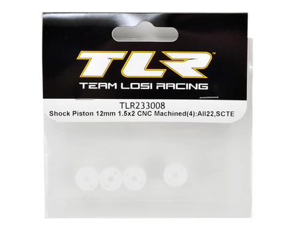Team Losi Racing 12mm CNC Machined Shock Piston (4) (1.5x2)
