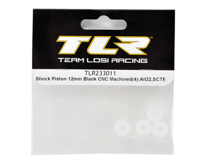 Team Losi Racing 12mm CNC Machined Shock Piston (4) (Blank)