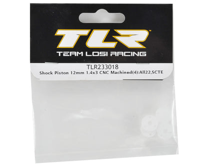 Team Losi Racing 12mm CNC Machined Shock Piston (4) (1.4x3)