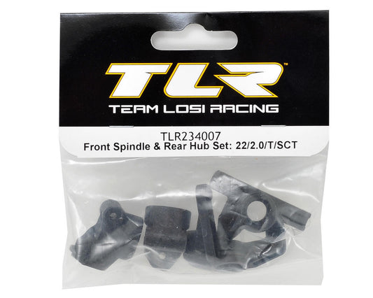 Team Losi Racing 22 2.0 Front Spindle & Rear Hub Set