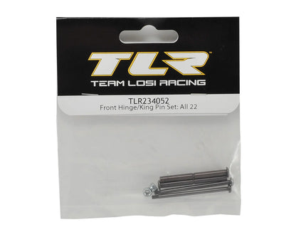 Team Losi Racing 22 3.0 Front Hinge & King Pin Set
