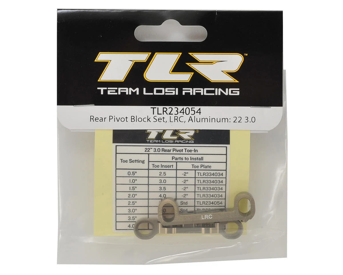 Team Losi Racing 22 3.0 Aluminum LRC Rear Pivot Block Set