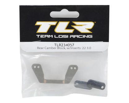 Team Losi Racing 22 3.0 Rear Camber Block w/Inserts (Rev B)