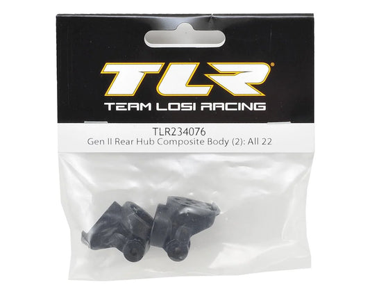 Team Losi Racing Gen II Rear Hub Body (2) (Body Only)