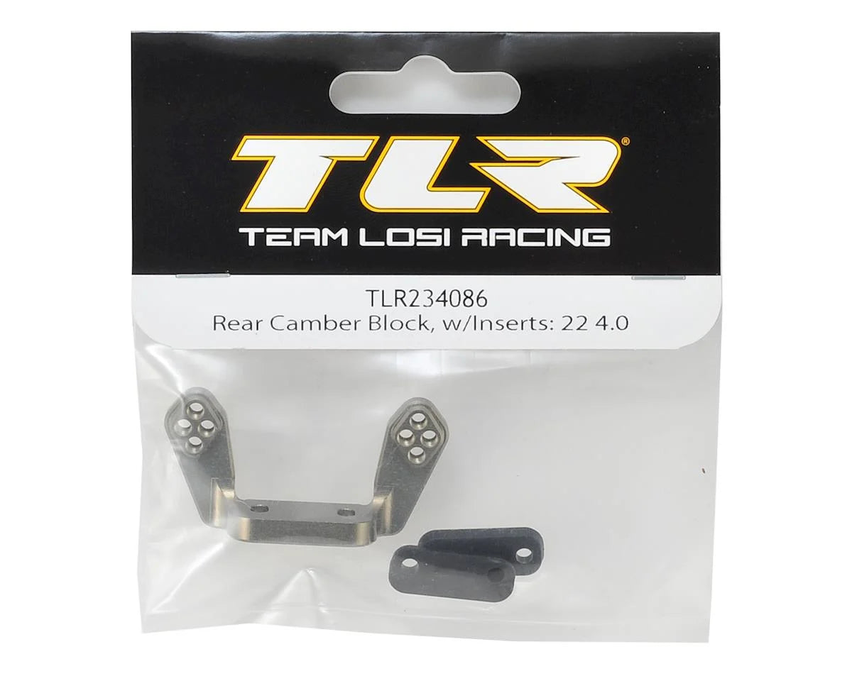 Team Losi Racing 22 4.0 Rear Camber Block w/Inserts