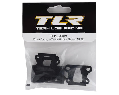 Team Losi Racing Front Pivot w/Brace & Kick Shims