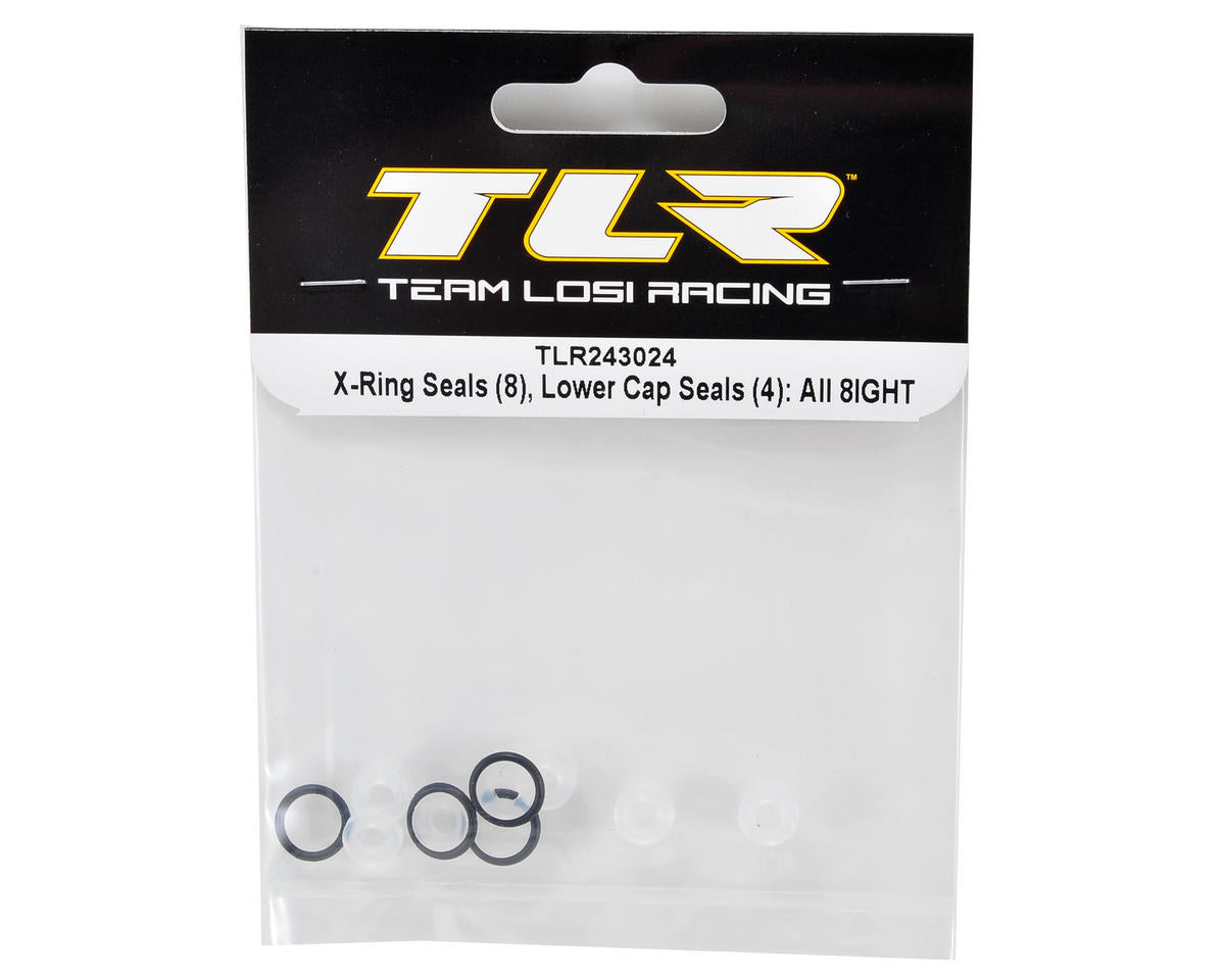 Team Losi Racing 8IGHT Lower Shock Cap X-Ring Seal Set