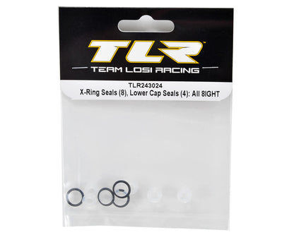 Team Losi Racing 8IGHT Lower Shock Cap X-Ring Seal Set