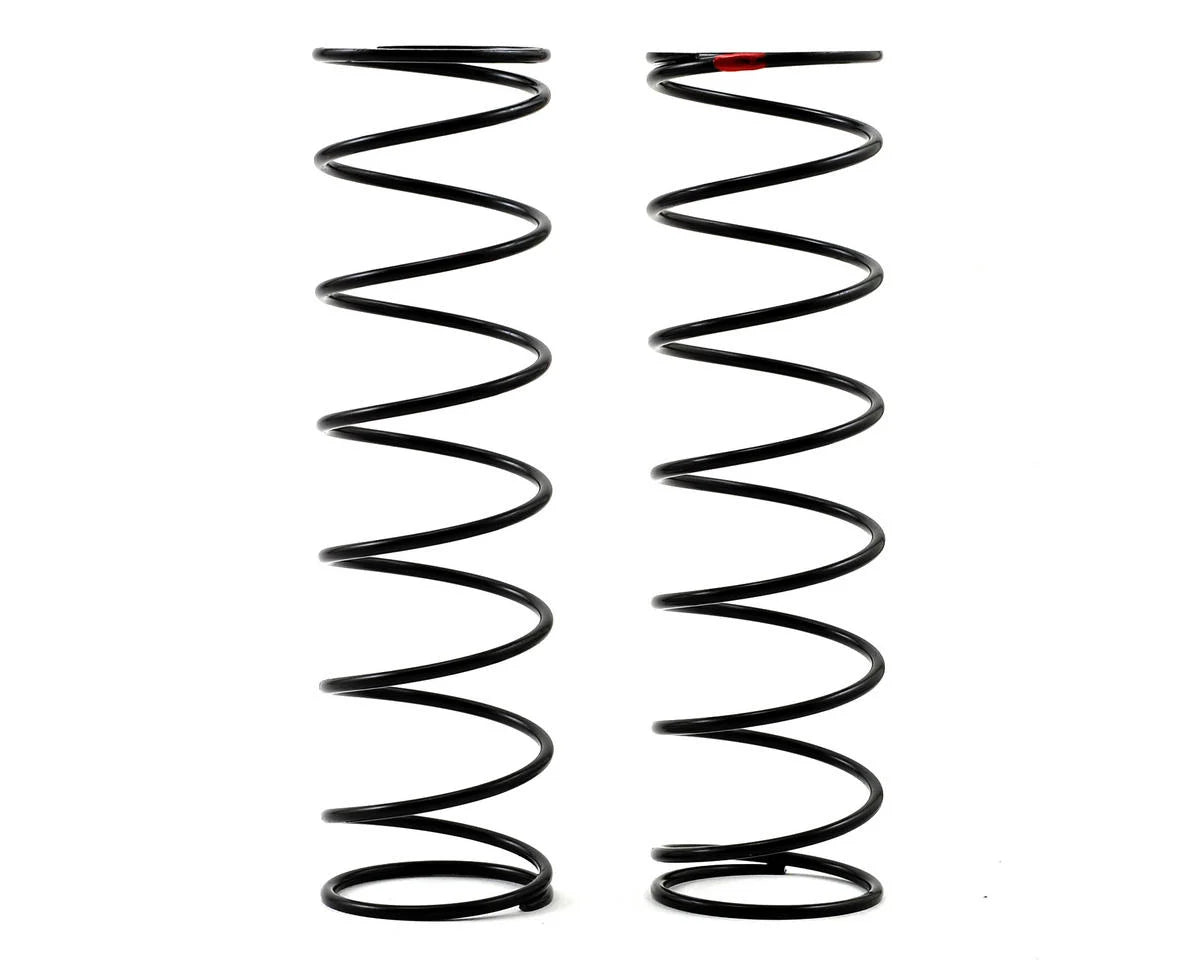 Team Losi Racing 5IVE-B Rear Shock Spring (2) (Red - 6.1 lb Rate)
