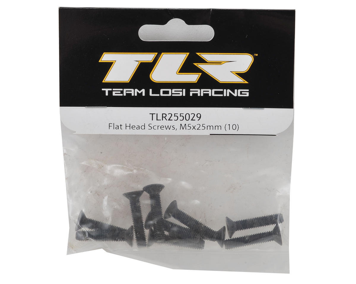 M5x25mm Flat Head Screw (10) TLR