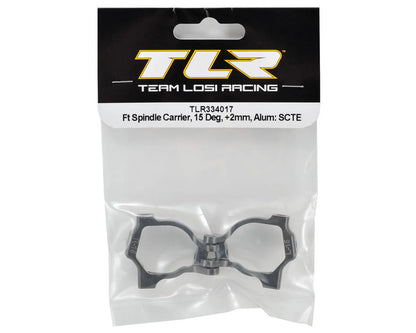 Team Losi Racing Aluminum 15 Degree Front Spindle Carrier (+2mm)