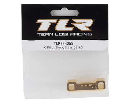 Team Losi Racing 22 5.0 Brass C Pivot Block