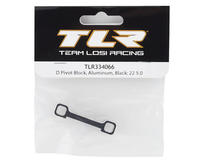 Team Losi Racing 22 5.0 Aluminum "D" Pivot Block (Black)