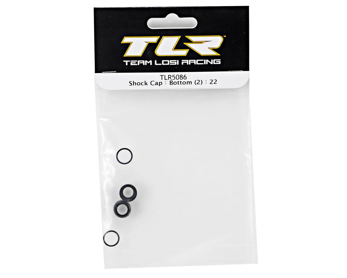 Team Losi Racing Lower Shock Cap Set (2) (TLR 22)