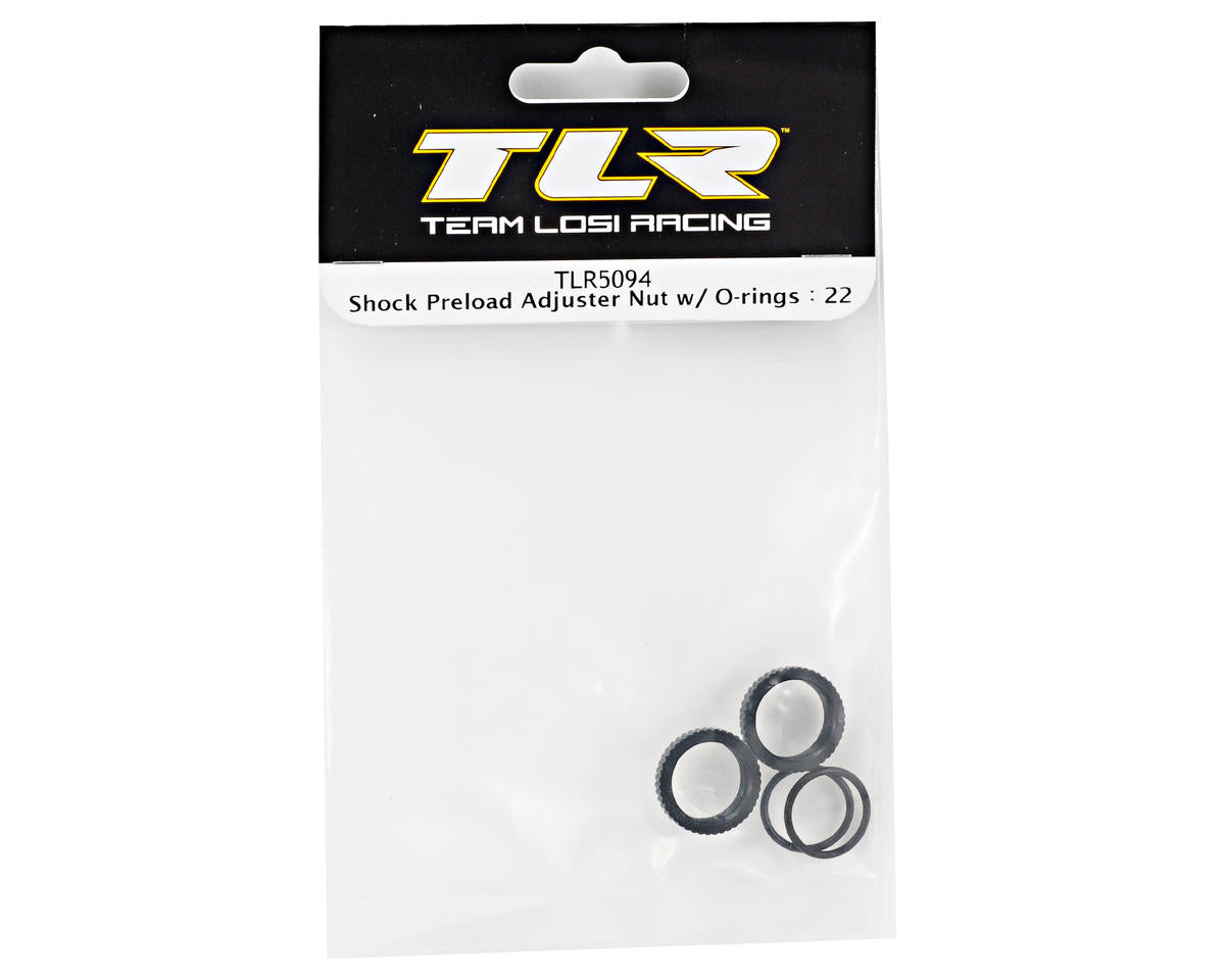 Team Losi Racing Shock Preload Adjuster Nut Set (TLR 22)