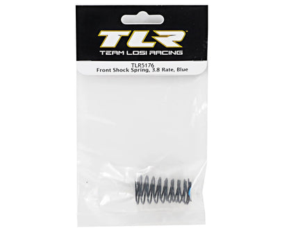 Team Losi Racing Front Shock Spring Set (3.8 Rate/Blue) (TLR 22)