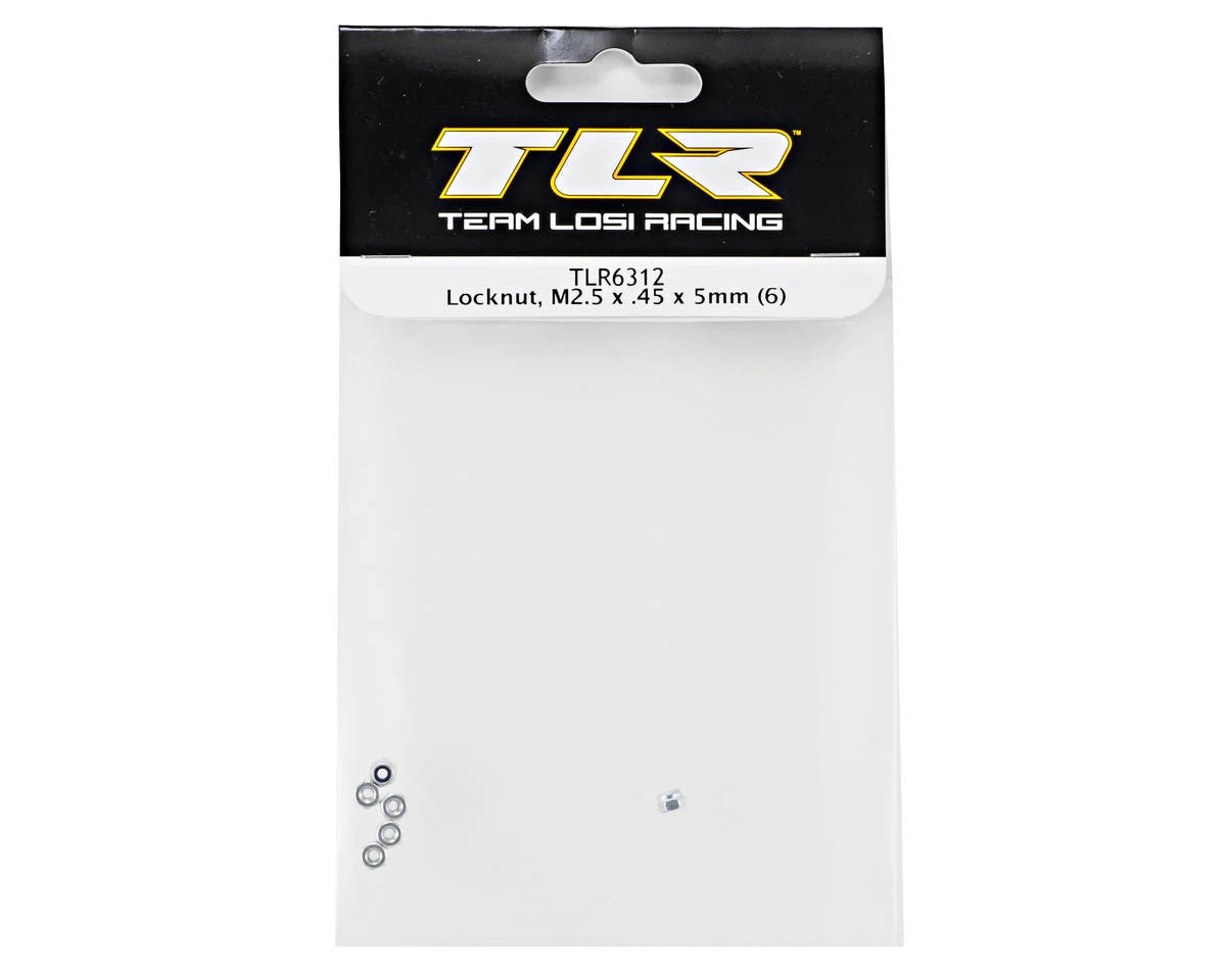2.5 x 0.45 x 5mm Locknut (5) TLR