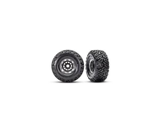 Traxxas Maxx® Slash® Pre-Mounted Belted Short Course Truck Tires (Black) w/17mm Hex