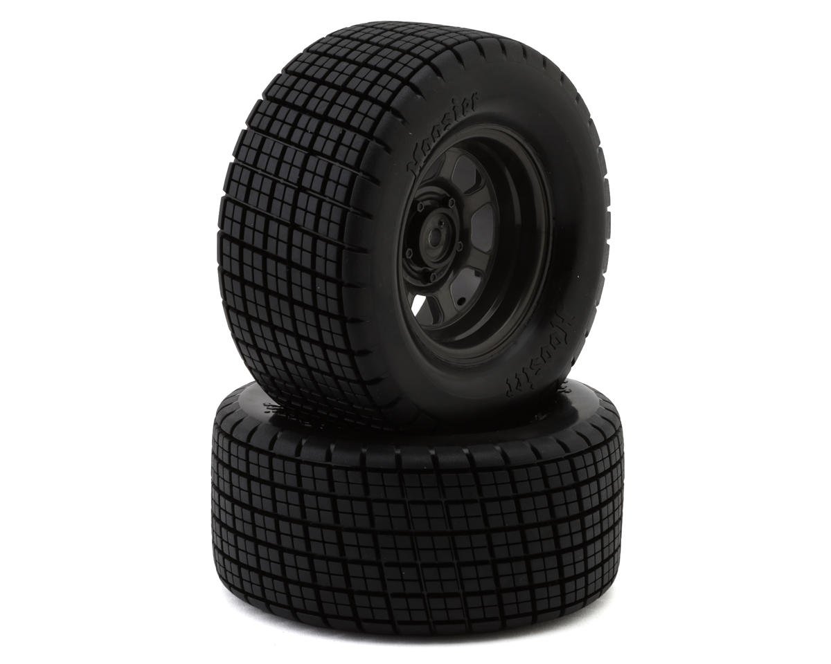 Traxxas Slash® Modified Hoosier® Pre-Mounted Dirt Oval Tires (Grey) (2) (Front)