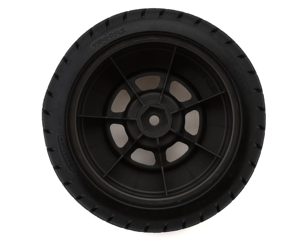 Traxxas Slash® Modified Hoosier® Pre-Mounted Dirt Oval Tires (Grey) (2) (Front)