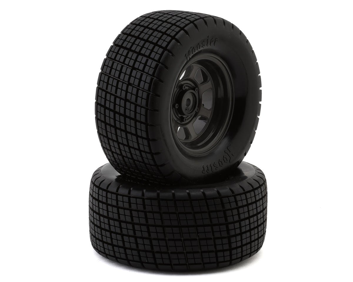 Traxxas Slash® Modified Hoosier® Pre-Mounted Dirt Oval Tires (Grey) (2) (Rear)