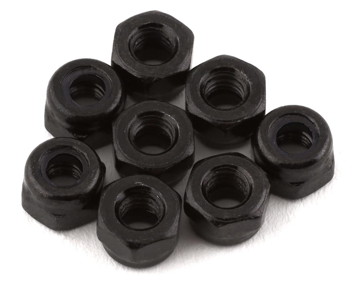 Traxxas 3mm Nylon Locking Nuts Black (8)