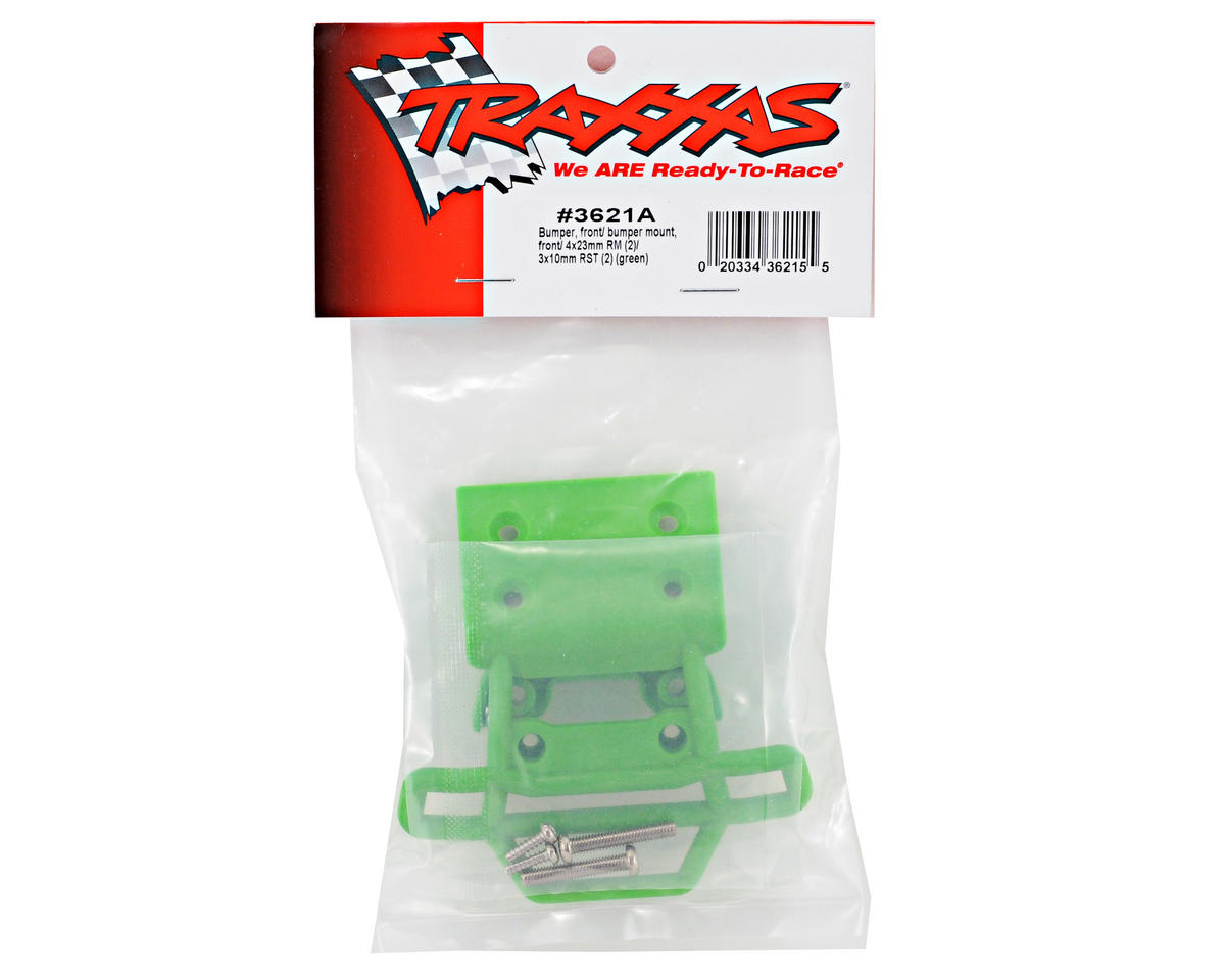 Traxxas Front Bumper & Mount (Green) (Grave Digger)