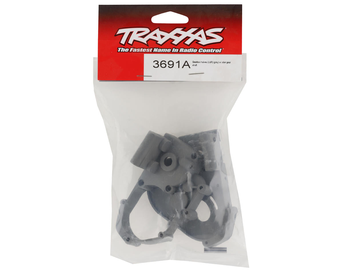 Traxxas Gearbox Halves w/Idler Shaft (Gray)