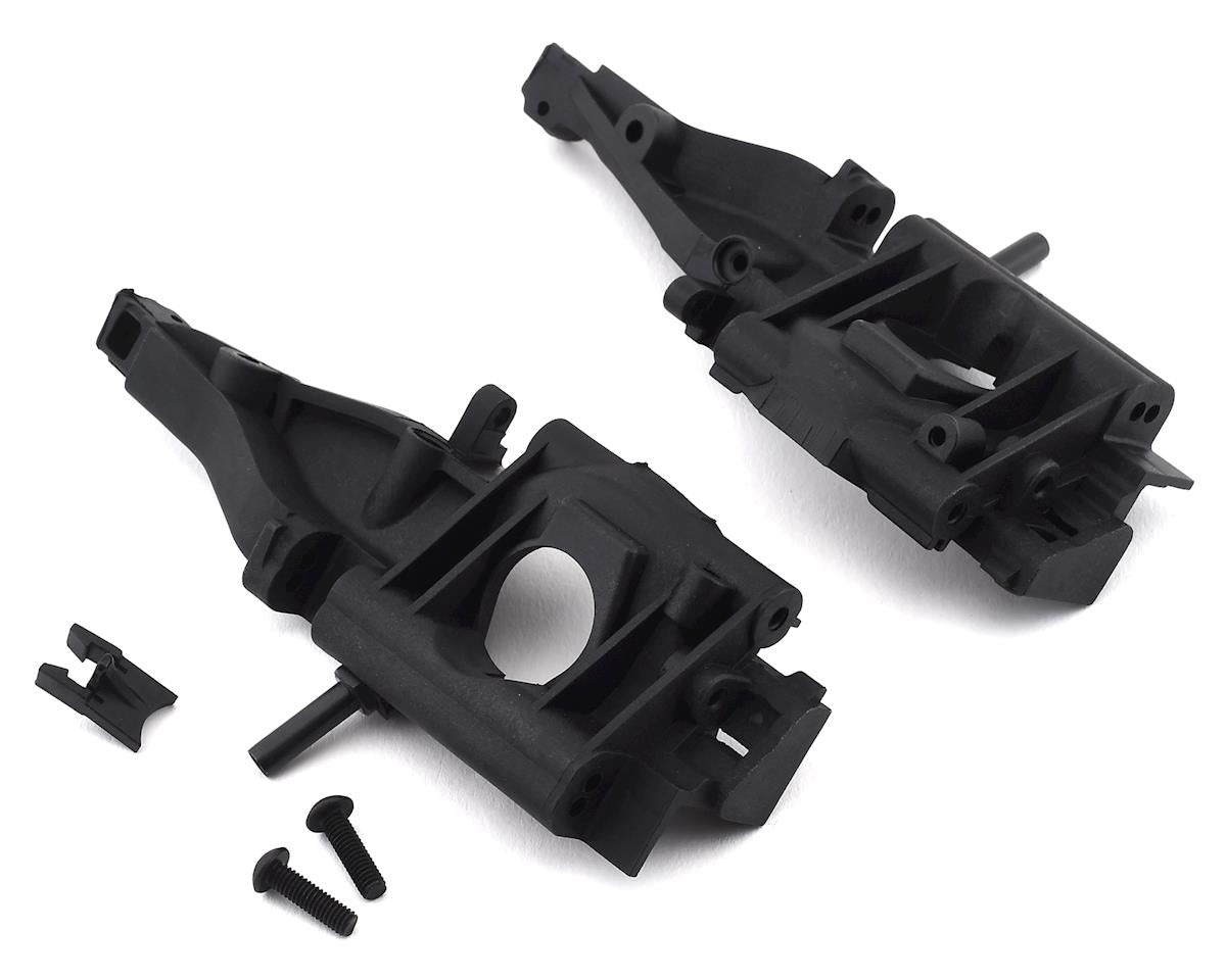 Traxxas Bulkhead, rear (L&R halves)/ diff retainer, rear/ 4x14mm BCS (2)