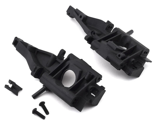 Traxxas Bulkhead, rear (L&R halves)/ diff retainer, rear/ 4x14mm BCS (2)