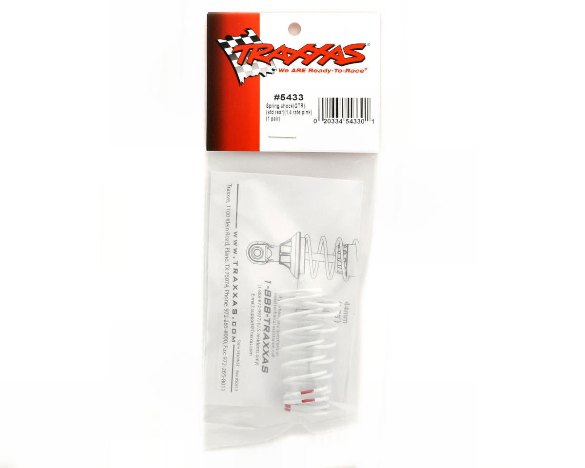 Traxxas Rear Shock Springs (Pink - GTR 1.4) (2)