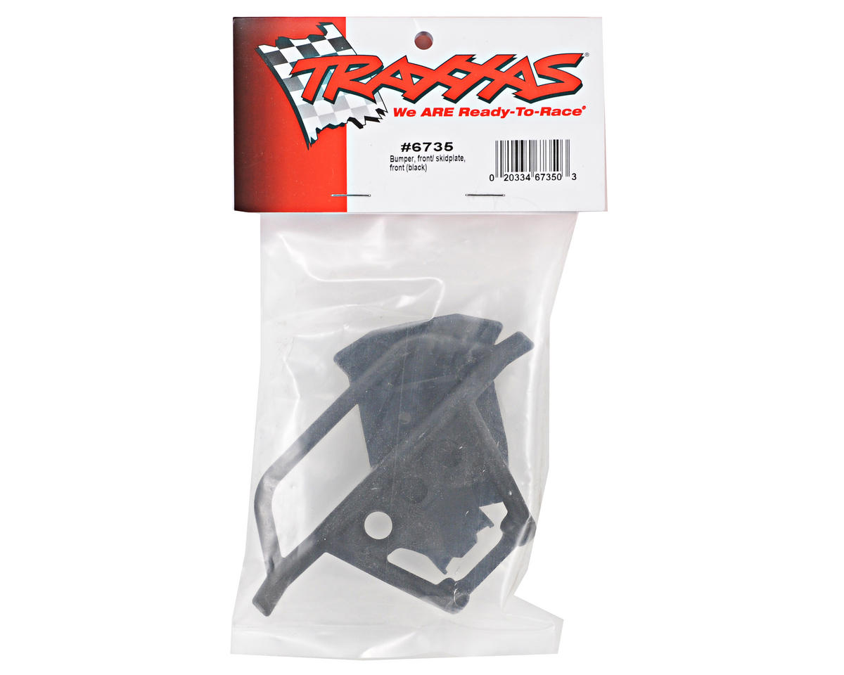 Traxxas Front Bumper/Skidplate Set (Black)