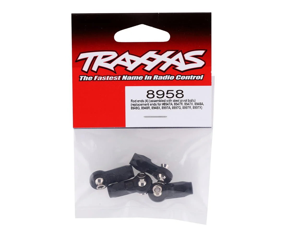 Traxxas Rod Ends w/Steel Pivot Balls (Assembled)