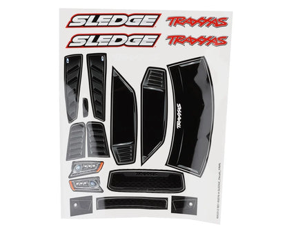 Traxxas Sledge Clear Body w/Decals (Clear)