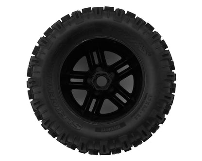 Traxxas Sledgehammer Belted 3.8" Pre-Mounted Monster Truck Tires (Black Chrome) (2) w/17mm Splined Hex
