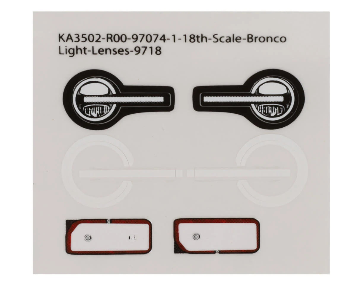 Traxxas TRX-4M Ford Bronco LED Lenses (Front & Rear)