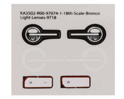 Traxxas TRX-4M Ford Bronco LED Lenses (Front & Rear)