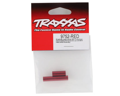 Traxxas TRX-4M Aluminum Center Driveshafts (Red) (2)