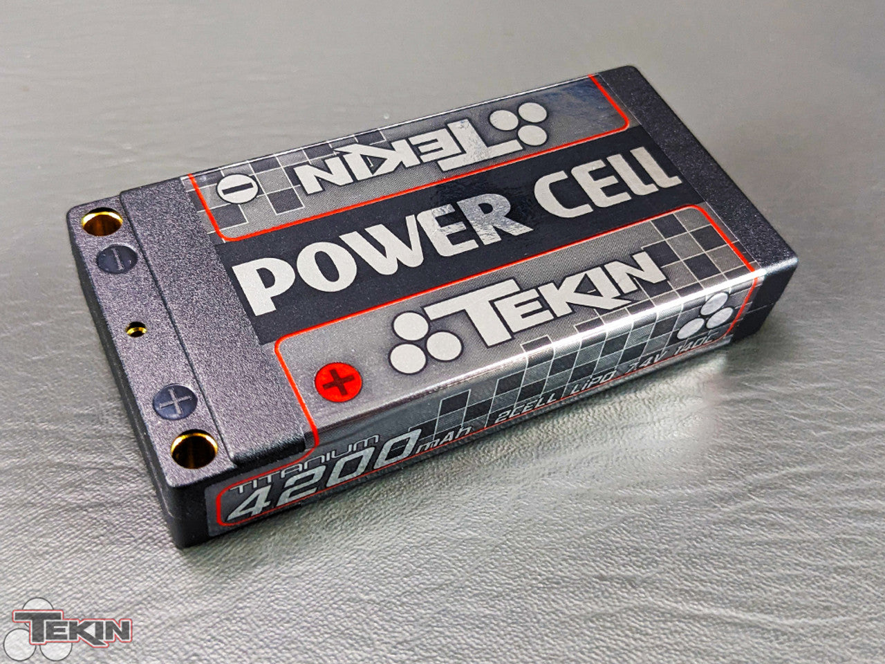 Tekin Titanium Power Cell 2S Shorty ULCG LiPo Battery 140C (7.4V/4200mAh) w/5mm Bullets