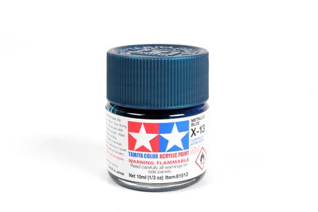 Tamiya Acrylic Mini X-13 Metallic Blue  1/3 oz - TAM81513