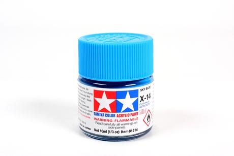 Tamiya Acrylic Mini X-14 Sky Blue  1/3 oz - TAM81514