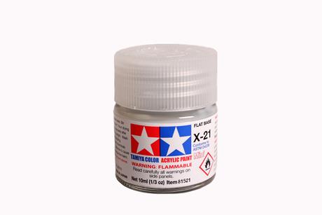 Tamiya Acrylic Mini X-21 Flat Base 1/3 oz - TAM81521