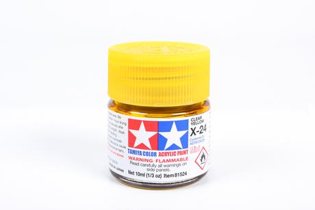 Tamiya Acrylic Mini X-24 Clear Yellow 1/3 oz - TAM81524