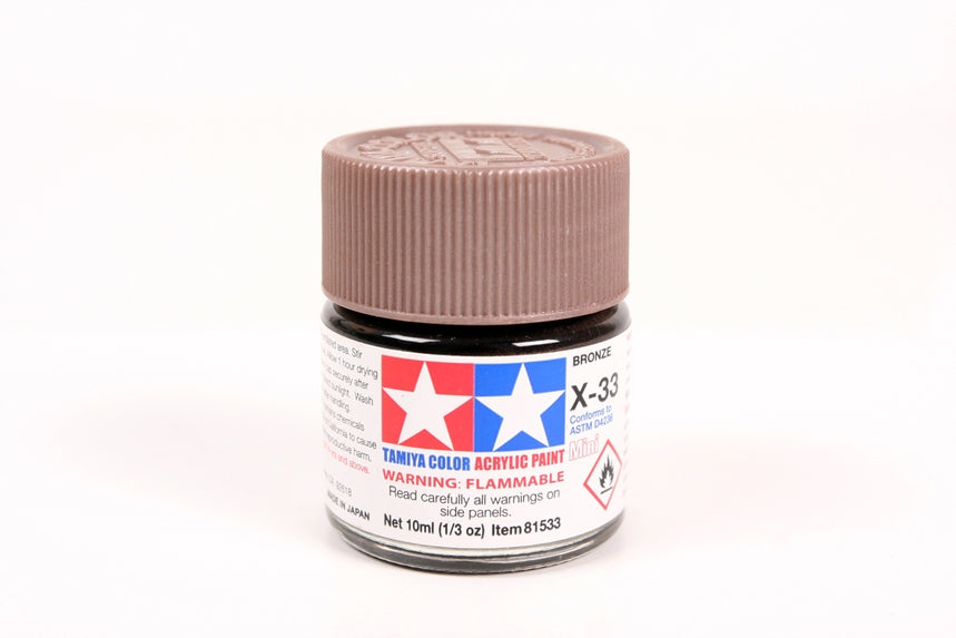 Tamiya Acrylic Mini X-33 Bronze 1/3 oz - TAM81533